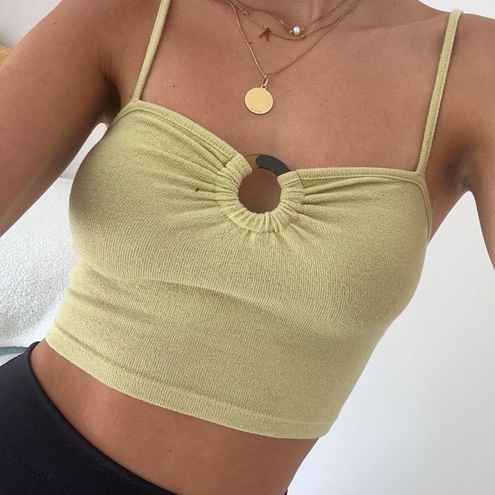American Eagle Outfitters Yellow Crop Top, NWT
